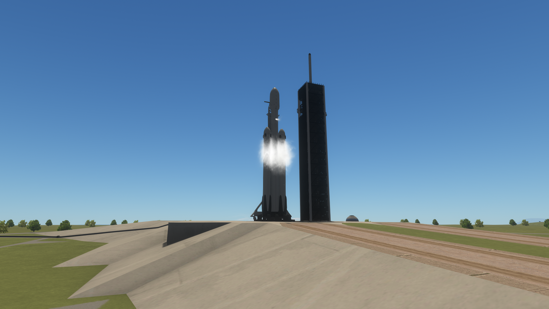 Falcon Heavy listo para despegar