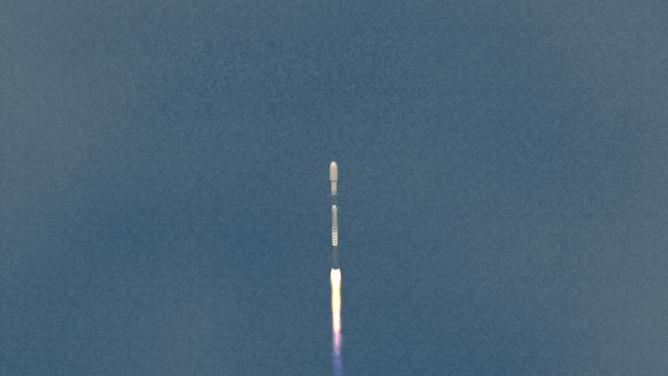 Falcon 9 en ascenso